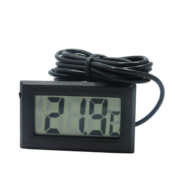 

1pc digital lcd thermometer for fridges ers coolers chillers mini 1m probe black
