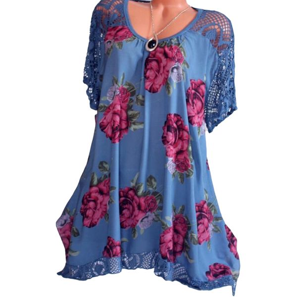 

new summer floral t shirt women cotton lace hollow out 2018 casual short sleeve stretch punk tee shirts female shirt, White