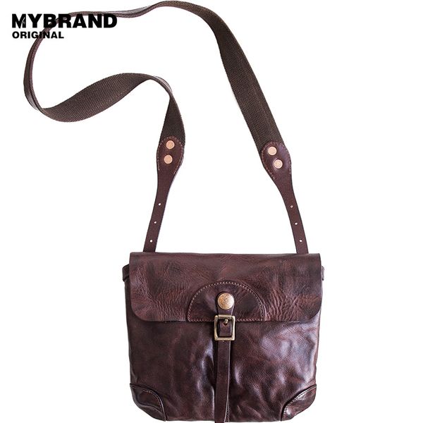 

mybrandoriginal flap handbag crossbody bags for women messenger bag men single shoulder fashion bag vintage cow leather b165