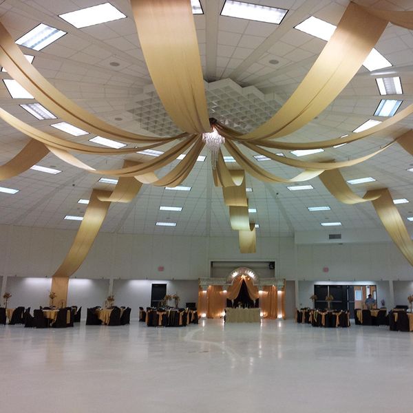 2019 Ceiling Drapery Wedding Event Party Decoration Drape Canopy Drapery Flat Fabric For Roof 2ftx32ft From Suozhi1993 195 72 Dhgate Com