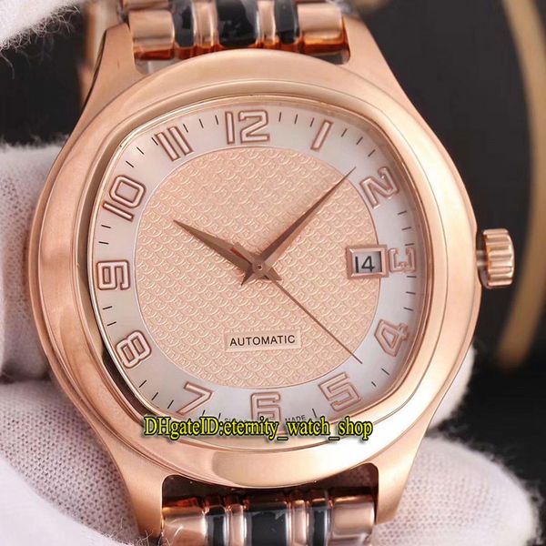 

luxury polo g0a43010 rose gold date case 2824 automatic double-sided sapphire mirror mens watch 316l steel strap watches 01, Slivery;brown
