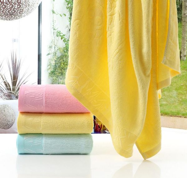 

new 140x70cm (27x55") bamboo fiber bath towel solid pink soft towel home l towels quick absorbency high quality