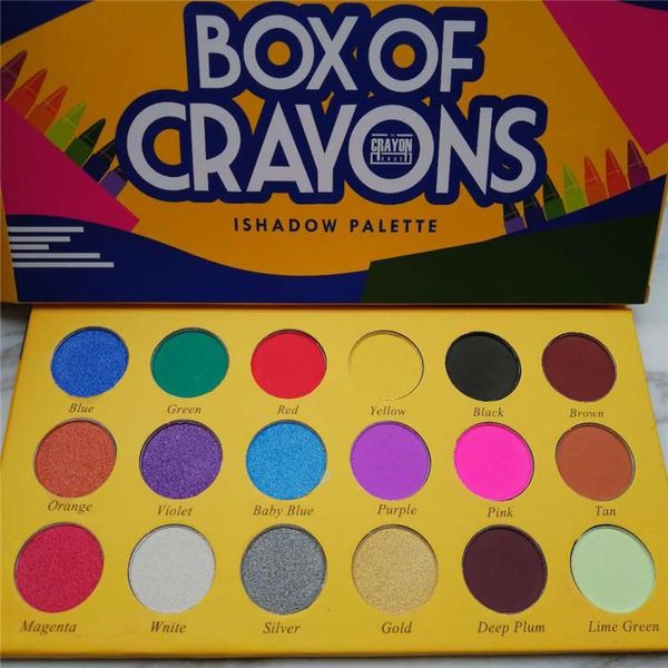 

New makeup eye hadow palette box of crayon i hadow palette co metic 18 color himmer beauty matte eye hadow the crayon ca e