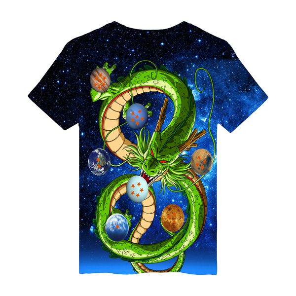 

fashion k-pop t shirt 3d design print seven dragon ball fans women short t-shirt mens summer casual popular idol shirt, White;black