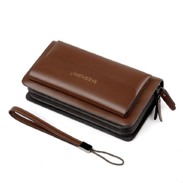 

super large wallets for men long pu handbag mobile card bags organizer wallet long male clutch purse, Red;black