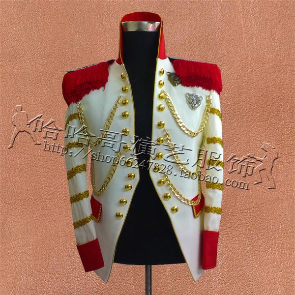 

male suit coat paillette punk outfit men white jacket singer dancer dj show nightclub bar party stage wear performance costumes, White;black