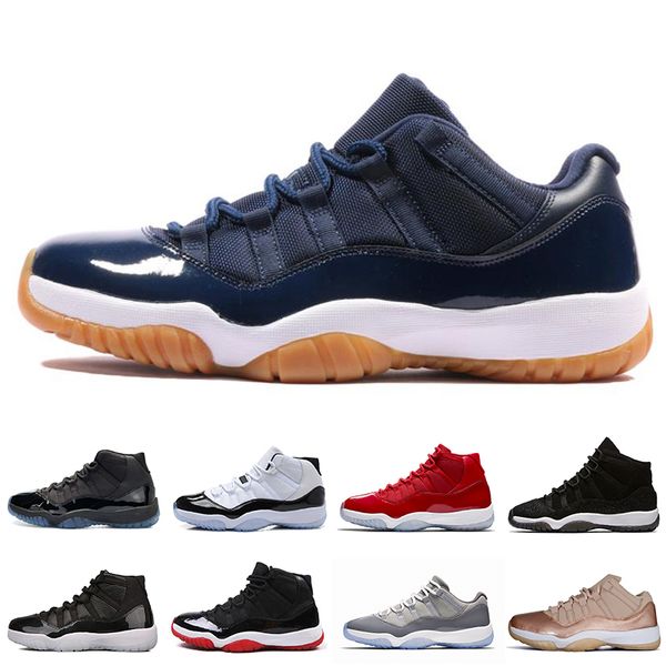 

11s prom night gym red basketball shoes men women high midnight navy space jam concord prm heiress bred gamma blue sports sneaker