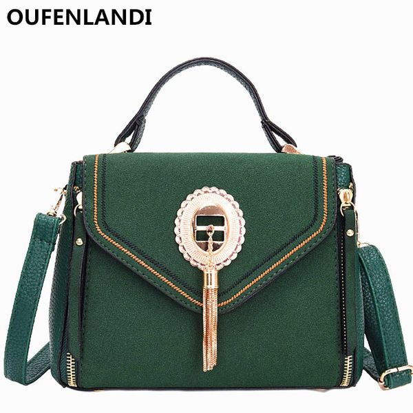 

oufenlandi 2018 fashionable woman delicate tassel handbag faux suede crossbody bags for women brands shoulder bag