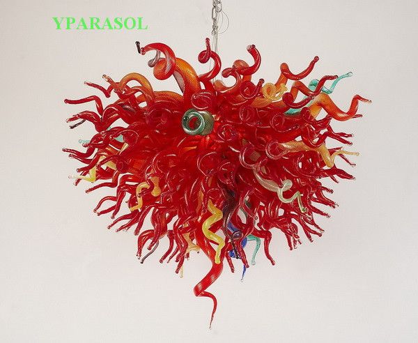 

100% mouth blown borosilicate china supplier l hanging decorative dale chihully style hand blown glass chandelier light