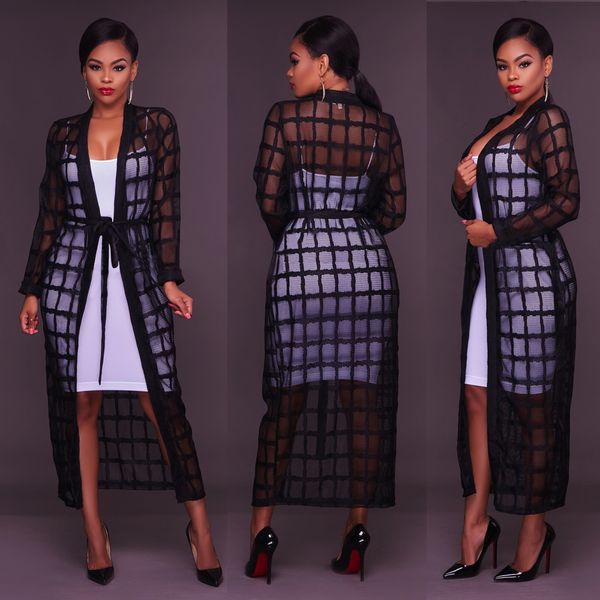 

new fashion lady women long maxi long sleeve cardigan kimono casual shawl open front coat jacket cover up, Black;brown