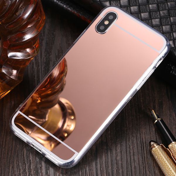 

deluxe electroplating plating mirror soft tpu cover case for iphone 11 pro max xs xr x 8 7 6 6s plus samsung galaxy s10 e s9 note 9 a30 a50