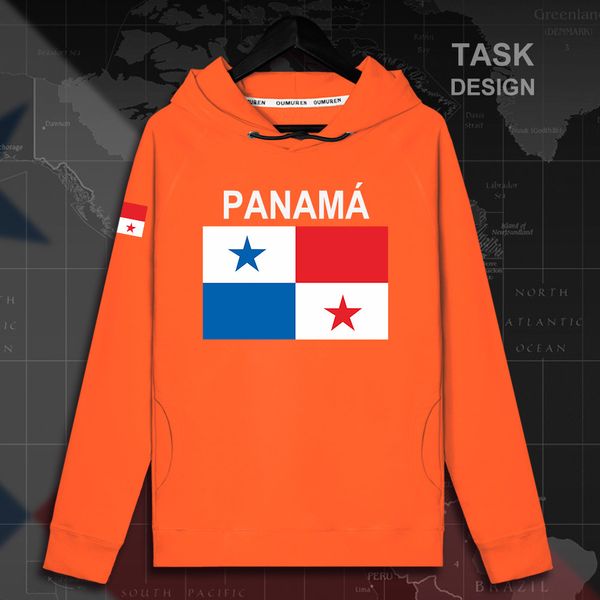 

panama panamanian pan mestiz mens hoodie pullovers hoodies men sweatshirt streetwear clothing hip hop tracksuit nation flag spri, Black