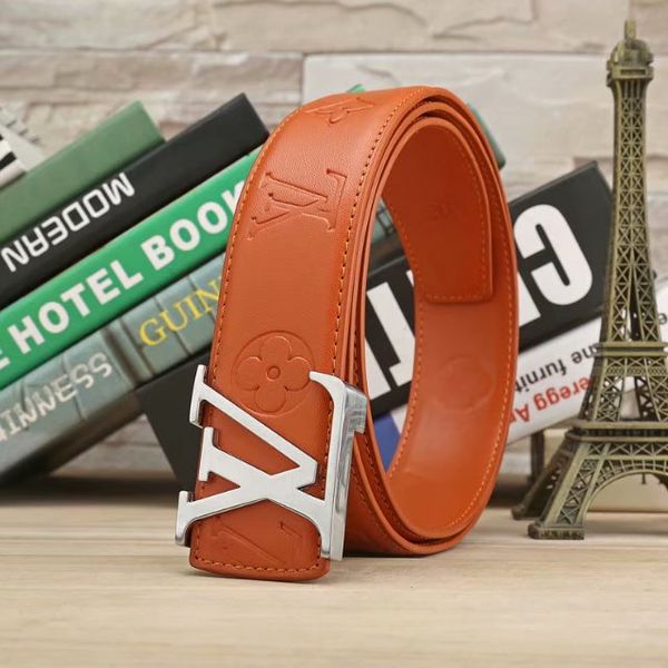 

designer men and women fashion belt women's buckle men and women leisure belt buckle foreign trade men and women transport lllvv,vv, Black;purple