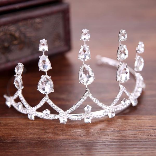 

новые платья аксессуаров алмазной коронки сплав корона свадьба, свадебные головные уборы, свадебные украшения, Silver