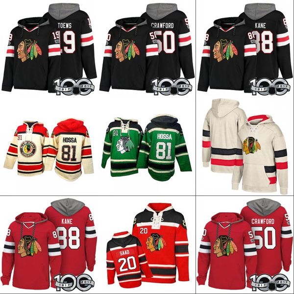 

Chicago Blackhawks Hoodies 100th Patch 15 Artem Anisimov 19 Jonathan Toews 50 Corey Crawford 88 Patrick Kane Sweater Hoodies Jerseys