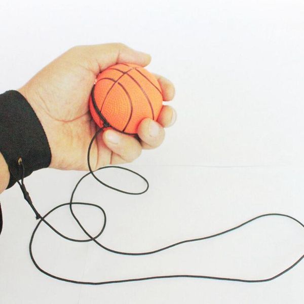 

63mm bouncy fluore cent rubber ball wri t band ball board game funny ela tic ball training anti tre toy outdoor game 200pc