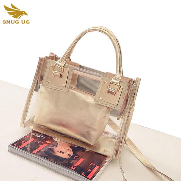 

transparent pvc beach bag 2017 special offer popular composite bags fashion clear purses handbags bolsas de praia femininas