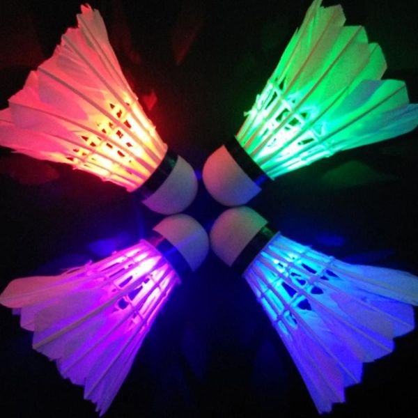 

2016 new lamps badminton dark night colorful led lights sport badminton light spot shuttlecock