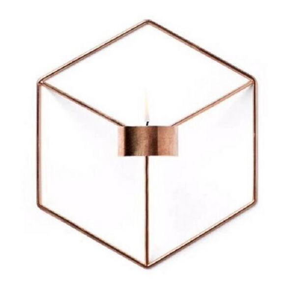 

событие визуальный контакт скандинавский стиль 3d геометрические подсвечник металл настенный подсвечник подсвечник бра соответствия небольшо