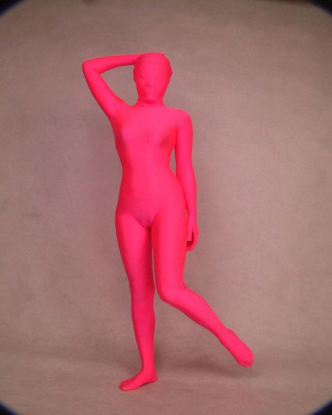 

cosplay pink full body spandex/lycra bodysuit cos costume zentai suit size fancy dress, Black