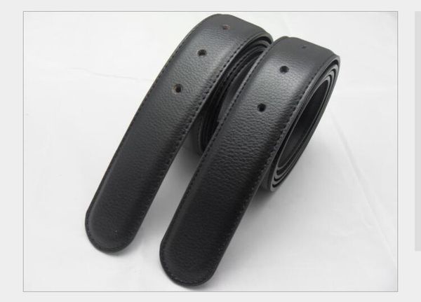 

2017 men's leather punch without belt buckle body cowather smooth designer belts for men belts, 140, 150 cm, Black;brown