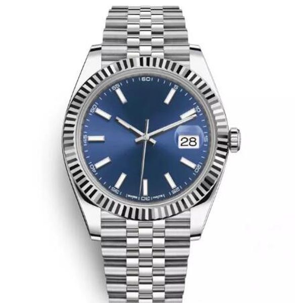 

Top AAA 41mm Datejust Steel Blue Часы с часами Мужские механические автоматические часы Роскошные бренды Reloj Business Fashion President Desinger Watches