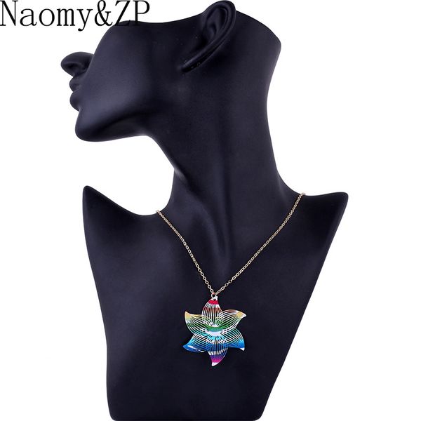 

naomy&zp pendant necklace long colorful vintage necklace maxi statement fashion accessories cute jewelry for women gift, Silver