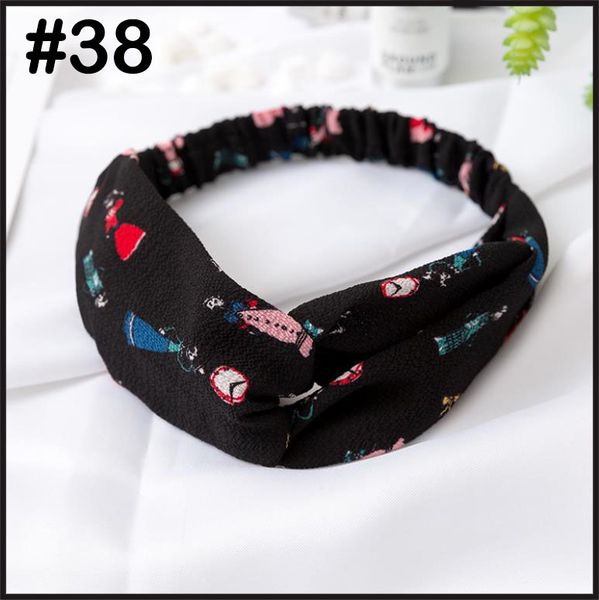 Silk Headbands Soft Women Girls Bohemian Hair Bands Print