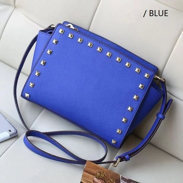 

Europe and America brand women's handbag Fashion women messenger bag rivet single shoulder bag High quality female bag