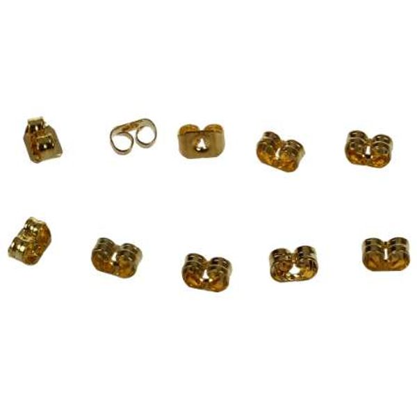 

14k gold filled earring backs (5 pairs) ear nuts, White