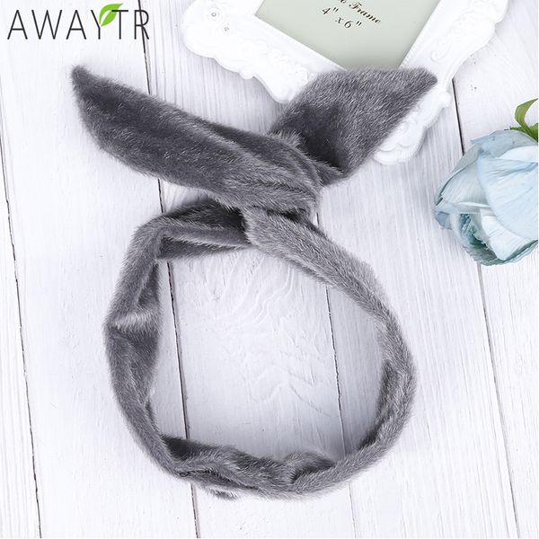 

awaytr fashion mohair knotted headbands ladies cross headwear solid print wide hair band for women hair accessories