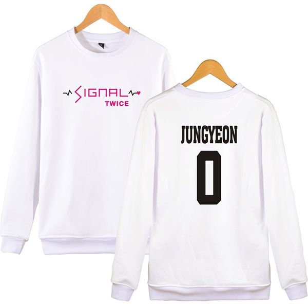 

2018 new fashion twice signal hoodies sweatshirts for girl long-sleeved pullovers hooded cotton tracksuit women 4xl, Black