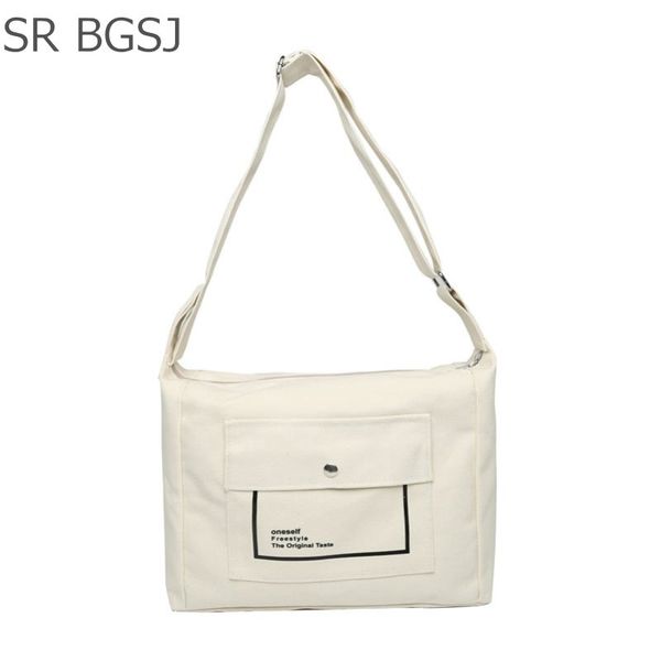 

student women handbag canvas day pack tote single shoulder bag