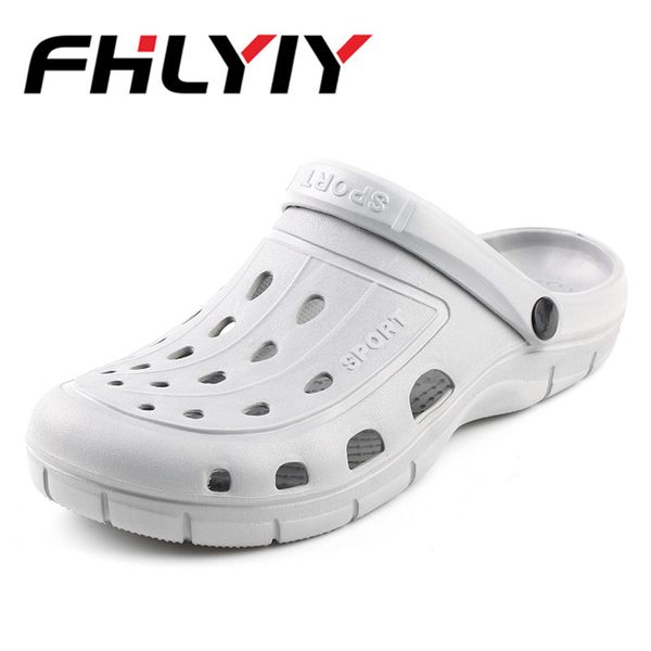 

men summe sandals slipper fashion beach sandals casual flat slip on slippers flip flops men hollow shoes outdoor mens shoes, Black