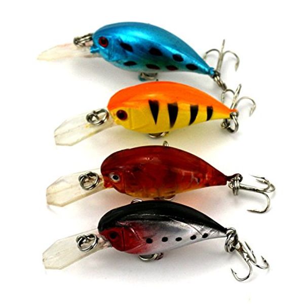 

мини воблеры плавающие panfish приманки crank bass рыбалка приманки 5.5 см/2.16"/4.6 г