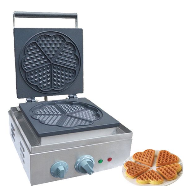 

qihang_restaurant electric heart shape waffle maker machine commercial use non-stick heart waffle mini waffles machine