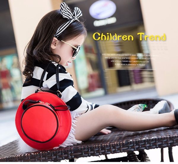 

детская сумка моделирование диагональ пакет девушка с одним плечом пакет дети плеча дорожная сумка симпатичные круглая шляпа сумка 9,5 см, Black