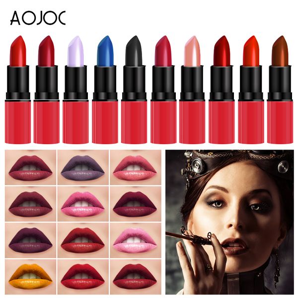 

korean style maquiagem makeup matte lipstick purple long lasting rouge a levre mat labiales matte larga duracion batom mate ruj