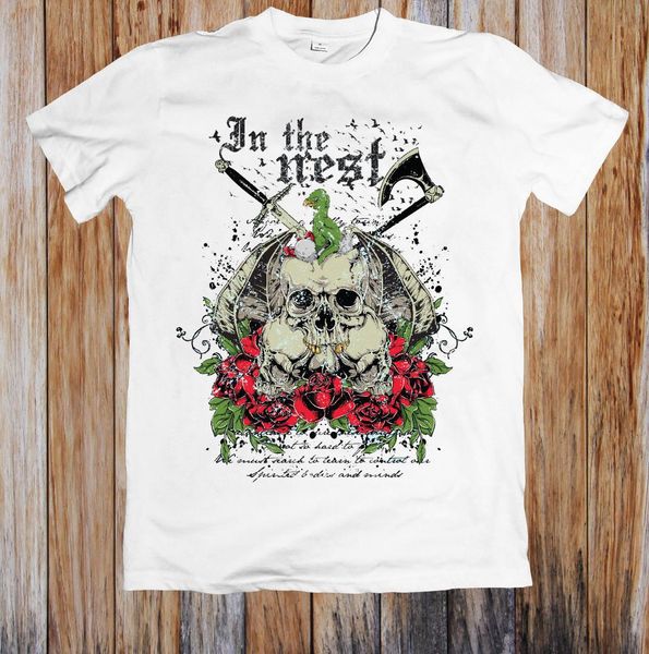 

in the nest t-shirt, White;black