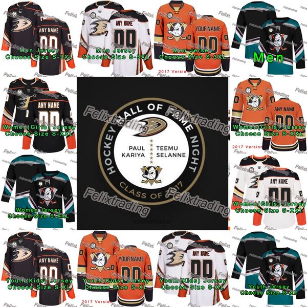 

2017 hall of fame Anaheim Ducks Ryan Getzlaf Kalle Kossila Sam Carrick Andrew Cogliano Adam Henrique Kevin Roy Rickard Rakell Hockey Jerseys