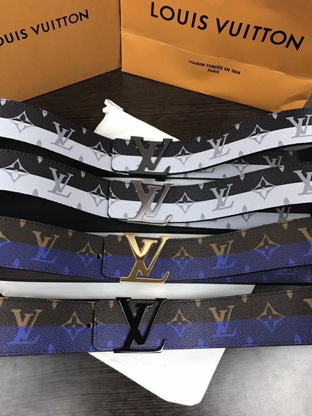 

Горячие мужчины и женщины L пряжка 3 цвета ремни реального кожаный ремень шириной