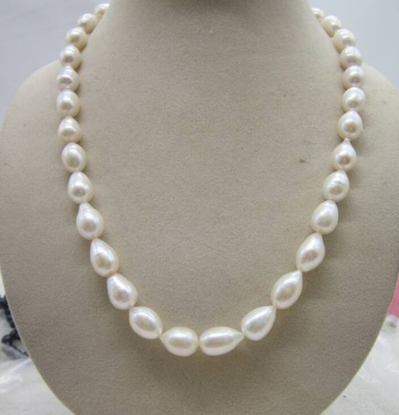 

new fine huge pearls jewelry 18"11-13mm australian south sea genuine white nuclear pearl necklace14k, Black