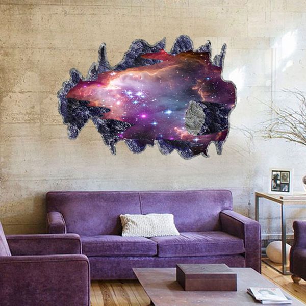 

outer space planets 3d wall stickers cosmic galaxy wall decals for kids room baby bedroom home décor