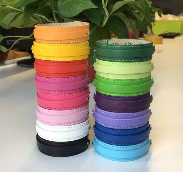 

10pcs (8+18)mm*200mm Snap Button Copy Leather Wristband Bracelets Fit 8mm Slide Charms Beads Letters DIY Accessory