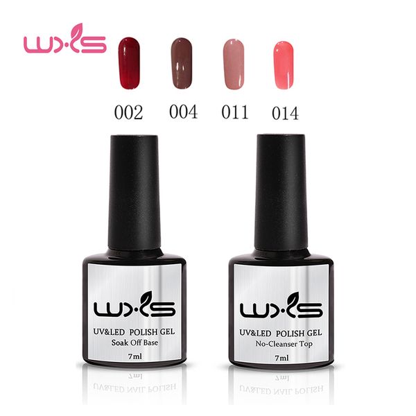 

6bottle/lot pure color series nail polish set soak off uv gel nail polish kit paint gellak hybrid varnish sets long-lasting, Red;pink