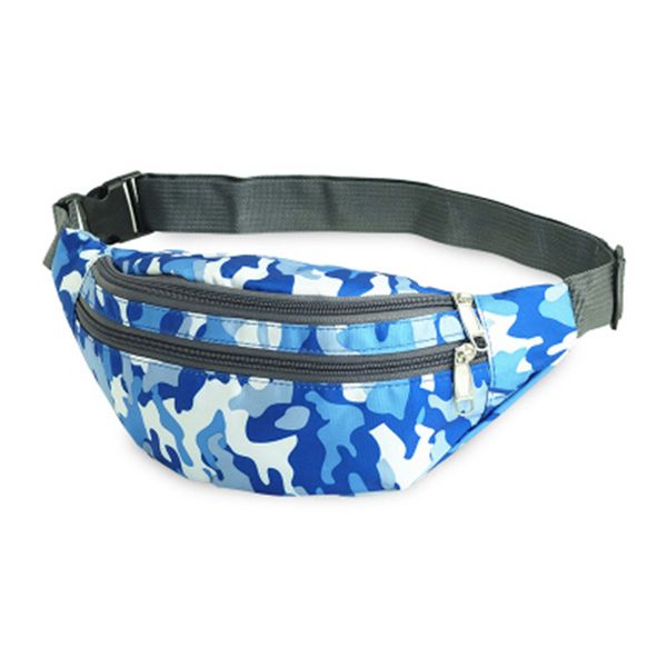 

ride travel blue camouflage waist bag bananka waterproof antitheft fanny pack men and women walking mountaineering belly band