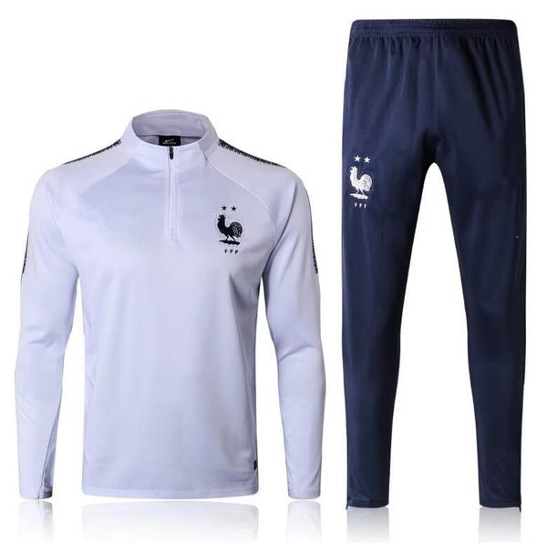 

2 Star 2018 2019 MBAPPE Training suit jacket POGBA soccer Jersey World Cup 18 19 PAYET DEMBELE GRIEZMANN KANTE football tracksuit kits