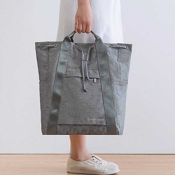 

thinkthendo fashion women girls drawstring bag casual handbag travel large capacity bags for women 2018 32 x 13 x 38cm