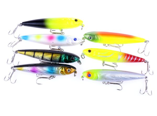

7pcs 8.5g-8cm fishing lures for bass freshwater bass trout walleye salmon musky fishing