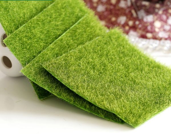2019 15x15cm Plastic Square Artificial Grass Mat Thick Greengrocer